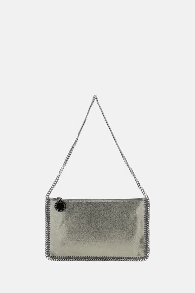 Stella Mccartney Falabella Pochette Bag In Silver