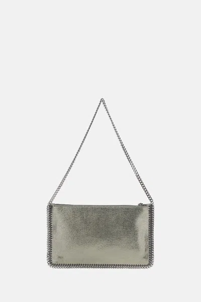 Stella Mccartney Falabella Pochette Bag In Silver