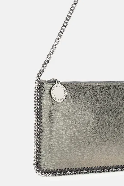 Stella Mccartney Falabella Pochette Bag In Silver