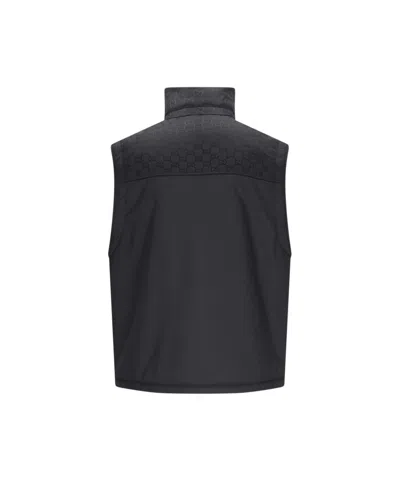 Gucci Nylon Gg Vest In Black