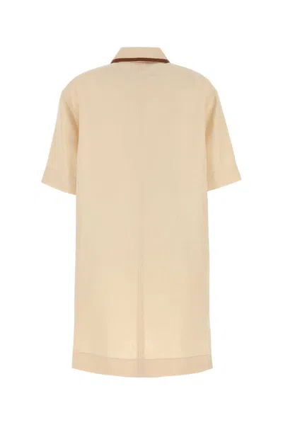 Gucci Linen Mini Dress Bow Detail