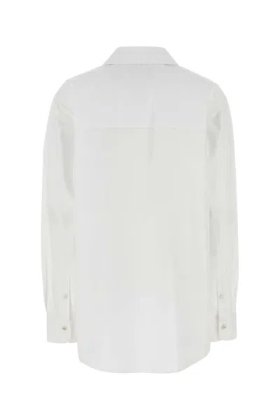 Gucci Oversize Shirt With Collared Neck And Textured Panel