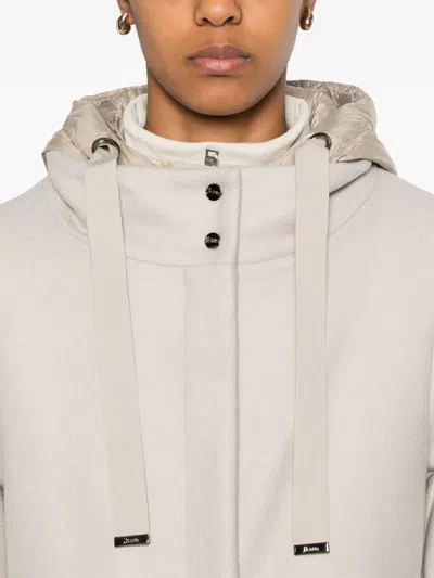 Herno Flared Padded Wool Coat