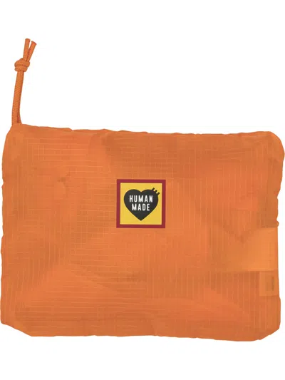 Human Made Orange Nylon Crossbody Bag