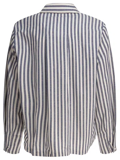 Ines De La Fressange Top Noa En Coton Bleu In Blue