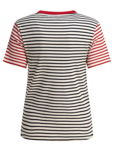 Ines De La Fressange Blue Cotton T-shirt