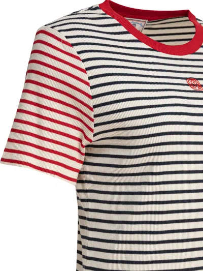 Ines De La Fressange Blue Cotton T-shirt