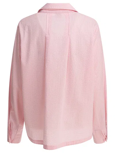 Ines De La Fressange Pink Cotton Shirt In Pink