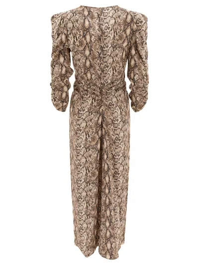 Isabel Marant Albini Python Print Silk Midi Dress