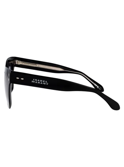 Isabel Marant Gradient Square Acetate Sunglasses In Black