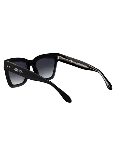Isabel Marant Gradient Square Acetate Sunglasses In Black