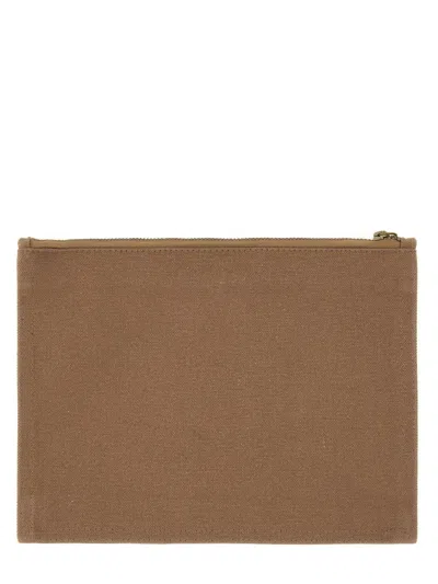 Isabel Marant Brown Cotton Clutches