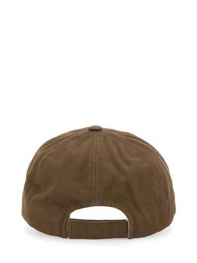 Isabel Marant Logo Embroidered Baseball Cap In Brown
