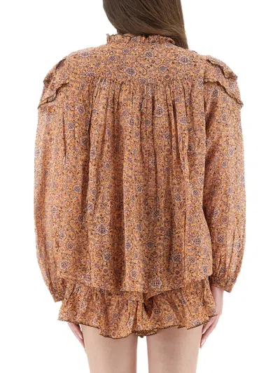 Isabel Marant Étoile Isabel Marant Etoile  Christa Blouse With Tapestry Print In Multi