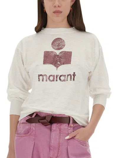 Isabel Marant Étoile Isabel Marant Etoile White Linen Sweater In White