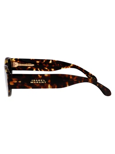 Isabel Marant Havana Acetate Sunglasses In Black