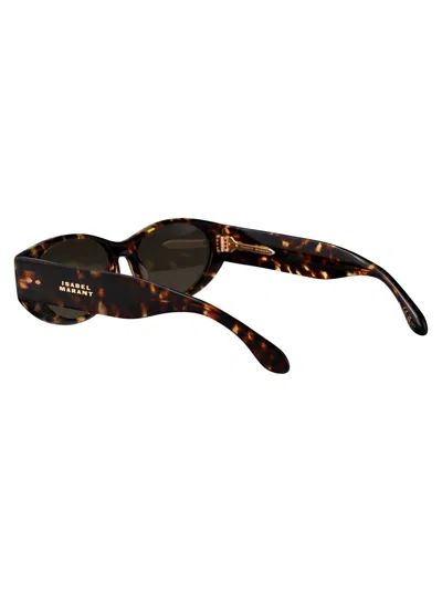 Isabel Marant Havana Acetate Sunglasses In Black