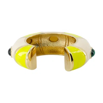 Jacquemus The Rayures Earring In Yellow