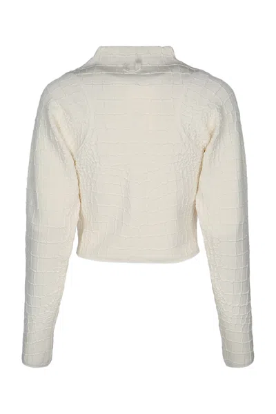 Jacquemus Le Cardigan Scala High Neck Jacket In Neutral