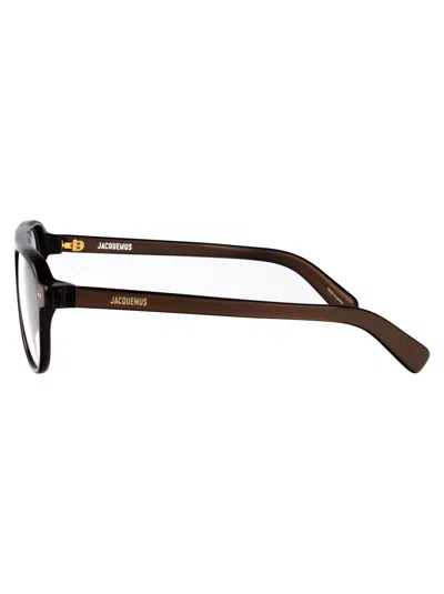 Jacquemus Pilot-frame Glasses In Brown