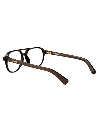 Jacquemus Pilot-frame Glasses In Brown