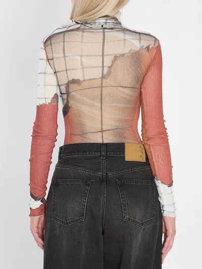 Jean Paul Gaultier Multicolor The Fire Bodysuit In Multi