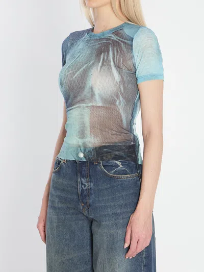 Jean Paul Gaultier Water Baby Tee Woman Indigo In Blue