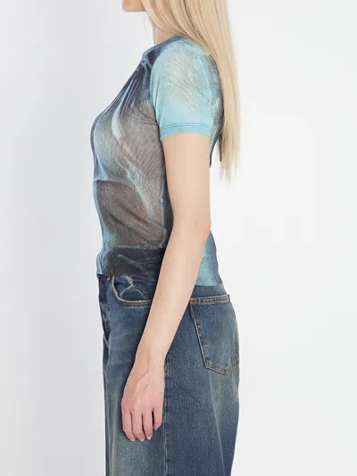 Jean Paul Gaultier Water Baby Tee Woman Indigo In Blue