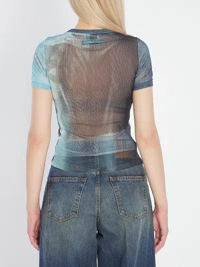 Jean Paul Gaultier Water Baby Tee Woman Indigo In Blue
