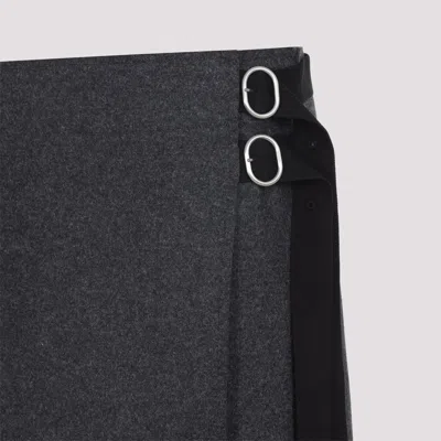 Jil Sander Flannel Skirt In Black