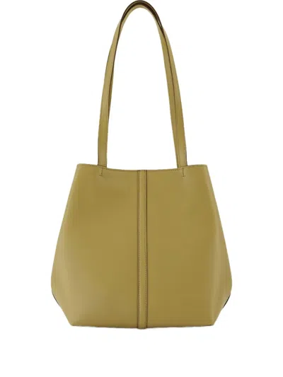 Vanessa Bruno Large Calfskin Tote Bag In Green