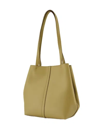 Vanessa Bruno Large Calfskin Tote Bag In Green