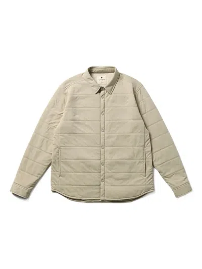 Snow Peak Flexible Insulated Button-fastening Jacket In Nude