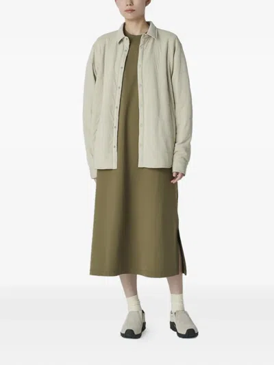 Snow Peak Flexible Insulated Button-fastening Jacket In Nude