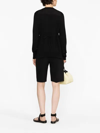 Jil Sander Black Wool Sweatshirt