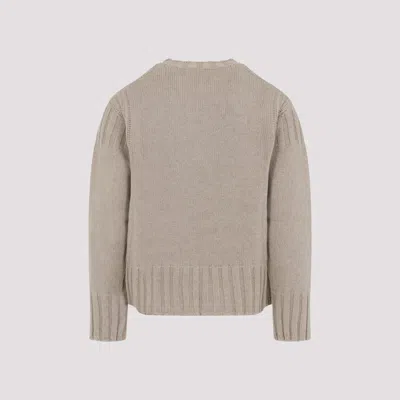 Jil Sander Sand Stone Cashmere Long Sleeves Cn Sweater In Neutral