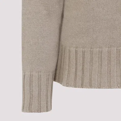 Jil Sander Sand Stone Cashmere Long Sleeves Cn Sweater In Neutral