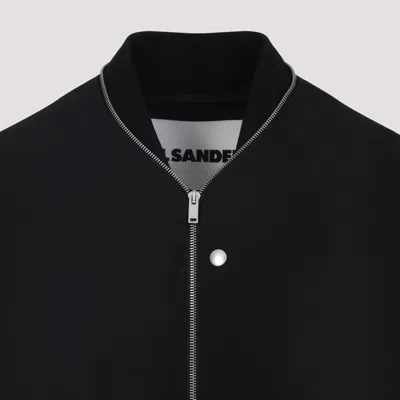 Jil Sander Zip-up Bomber Jacket In Black