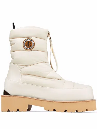 Jimmy Choo White Rubber Boots
