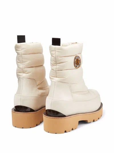 Jimmy Choo White Rubber Boots