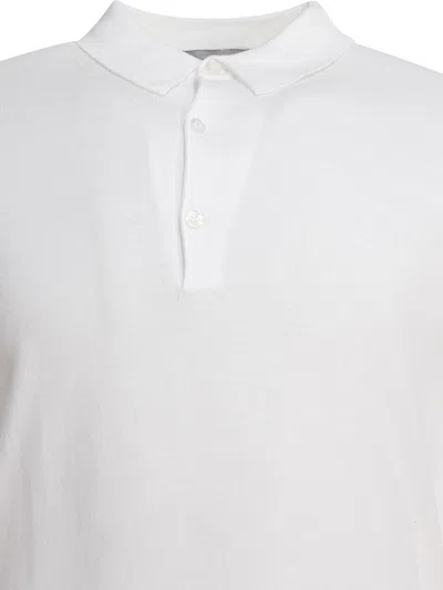 John Smedley Polo Shirts White