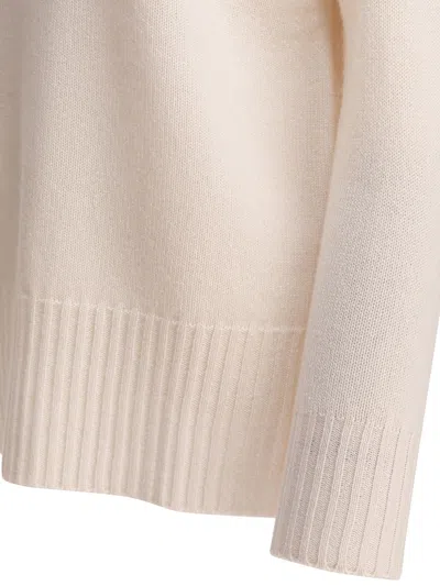Kangra Cashmere Knit Sweater With Ribbed Turtleneck In Neutral