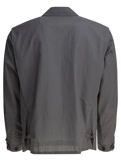 Kaptain Sunshine Wool-paper Blend Jacket With Modern Fit In Gray
