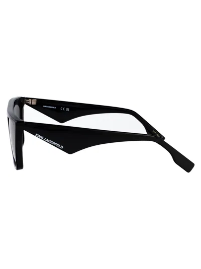 Karl Lagerfeld Modified Rectangle Sunglasses In Black