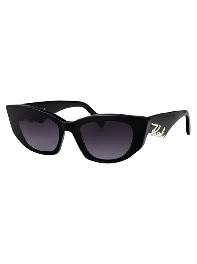 Karl Lagerfeld Cat Eye-frame Sunglasses In Black