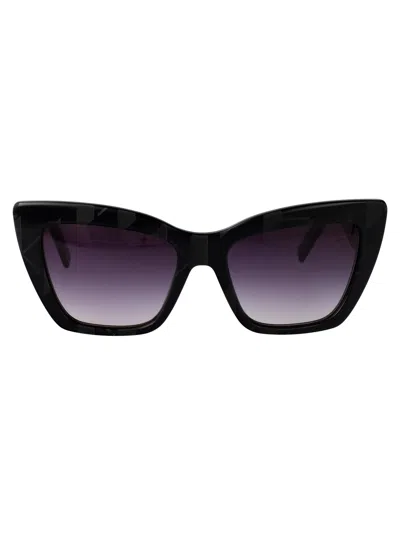 Karl Lagerfeld Cat Eye Sunglasses Kl6158 S 1 In Black
