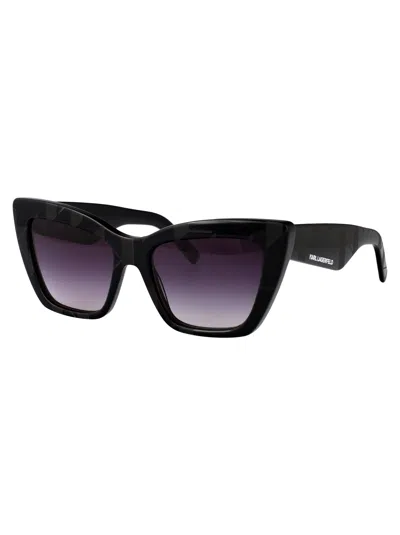 Karl Lagerfeld Cat Eye Sunglasses Kl6158 S 1 In Black