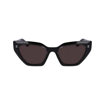 Karl Lagerfeld Black Acetate Sunglasses In Black