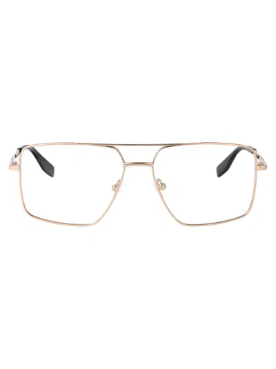 Karl Lagerfeld Gold Metal Glasses In Neutral