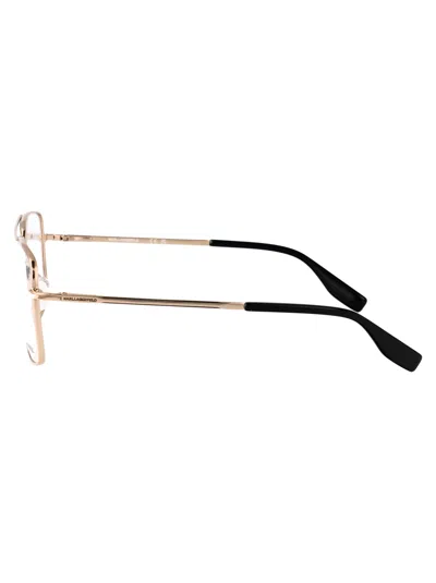 Karl Lagerfeld Gold Metal Glasses In Neutral